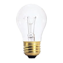Bulbrite 60A15C/120 60W 120V Incandescent Fan Bulb A15 Bulb, Clear