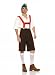 4Pc Men'S Lederhosen Includes Hat Shirt Suspenders & Shorts