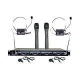 Pyle PDWM4300 4 Mic VHF Wireless Microphone System