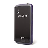 Poetic Borderline Bumper Case for Nexus 4 Smart Phone E960 LG Purple/Gray (3 Year Warranty from Poetic)