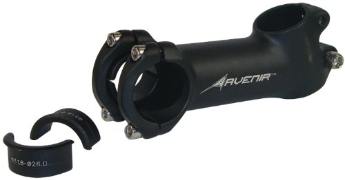 Avenir Fit Stem with Handlebar Shims, Black, 60mm