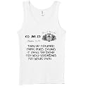 Faith Matthew 9:29 black on grey Women's Tank Top