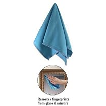 Casabella Microfiber Glass Cleaning Cloth Blue (Pack of 24)