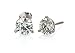 Martini-Set Diamond Stud Earrings in Platinum