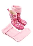 Kids Pink Welly Warmers Large Size 12-2 FREE P&P