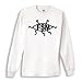 Flying Spaghetti Monster LONGSLEEVE White Tshirt SIZE: ADULT EXLARGE