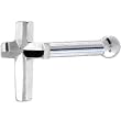 Solid 14KT White Gold Raised Cross Nose Bone