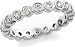 Bezel Set Diamond Anniversary Eternity Wedding Ring, 1.00 ctw.