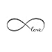 Towallmark 22*60CM Bedroom Wall Stickers Decor Infinity Symbol Word Love Vinyl Art Hot