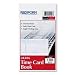 Daily Employee Time Card, 2 Side Printed, 4 1/4 x 7, 100/Pad (RED4K406) Category: Manual Record Time Cards Image