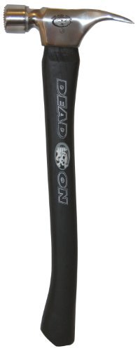 Dead On Tools DOC-24C Curved Handle Framing Hammer, 24 Ounce, Chrome