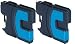 iComp 2x Cyan inks for Brother DCP-J125 DCP-J315w DCP-J515w MFC-J220 MFC-J265w MFC-J410 MFC-J415w DCPJ125 DCPJ315w DCPJ515w MFCJ220 MFCJ265w MFCJ410 MFCJ415w (2xLC985C)