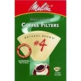 Melitta 624602 Brown #4 Coffee Filter