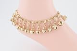 Gold Anklet with Large Bells