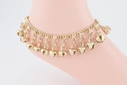 Gold Anklet with Large Bells
