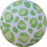 Round Cheetah Knob (Packs of 6) - Color: Green