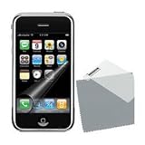 Apple iPhone 1st Gen (NOT for iPhone 3G) 4GB 8GB PDA Premium Ultra- Clear Reusable LCD Screen Protector with Lint Cleaning Cloth By Ikross (3 Packs)by Ikross
