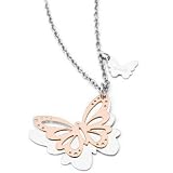 brosway ブロスウェイ FANTASY Neckalce ネックレス - 3 butterflyes/1 gold plated FS08の画像