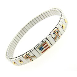 Patriotic Zoppini Bracelet Italian charm