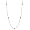 14k White Gold Diamond Station Necklace (1/2 cttw, H-I Color, I1 Clarity), 18