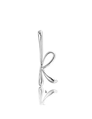 Bling Jewelry Sterling Silver Letter K Script Initial Pendant 18 inches