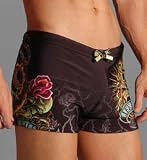 Review   / Christian Audigier Life Kills Swim Trunk (CAM003C)