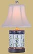 Unique Asian Design Lighting - 18" French Porcelain Cover Jar Oriental Style Fine Table Lamp