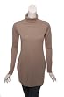 ACROBAT Silk Turtleneck Tunic in Beige