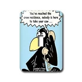 Rich Diesslins Funny Food Coffee other Digestibles - Crow Answering Machines - Light Switch Covers - single toggle switch