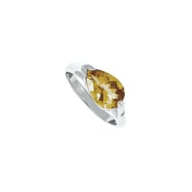 Buy Boma Sterling Silver Teardrop Cut Citrine Ring by Boma Jewelry