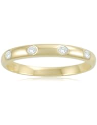10k Yellow Gold Diamond Band (0.06 cttw, I-J, I2-I3)