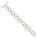 7.5 Diamond Cut Charm Toggle Bracelet