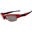 Oakley Flak Jacket Adult Polarized Sport Sportswear Sunglasses w/ Free B&F Heart Sticker Bundle - Infared/OO Black Iridium