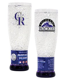 Buy Colorado Rockies Crystal Pilsner Glass by Duck House Sports
