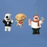 FAMILY GUY ORNAMENT 3 PER SET - 2.5-3.5