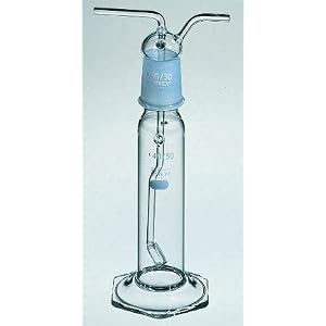 Pyrex Gas Washing Tall Form Bottle With Fritted Disc; Style: Stopper Assembly; Porosity: EC; 16 oz.