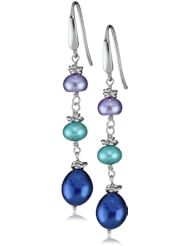 Honora "Peacock" Freshwater Cultured Pearl Dangle Earrings