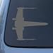 REBEL X-WING #1 - Star Wars - Vinyl Decal Sticker #A1422 | Vinyl Color: Silver