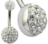 Crystal Belly Ring by GlitZ JewelZ © - it takes more than 85 crystals to make this BLING!! - treat yourself or a friend with this wonderfull belly button ring - packed in a lovely velvet pouche