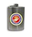 USMC 8 oz. Stainless Steel Hip Flask with Funnel Gift Set : United States Marine Corps