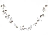Oi! Ladies N4057  White Fresh Water Pearl and Rock Crystal Necklace