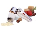Hand-crank Rotary Cheese Grater - White.
