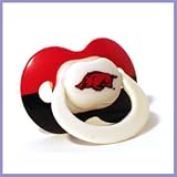 Baby Fanatic UAR810 Pacifier - University of Arkansas Package of Three