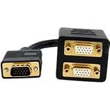 STARTECH.COM VGASPL1VV  -  StarTech.com 1 ft VGA to 2x VGA Video Splitter Cable - M/F