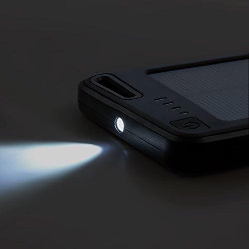 BoxWave Solar Rejuva BenQ-Siemens EL71 Power Pack - Universal, Portable Dual USB 5,000 mAh Rechargeable Solar Battery - Includes Micro USB Charging Cable! - BenQ-Siemens EL71 Charger with Backlit Digital LED Power Display and 2 Built In High Output USB Ports (Jet Black)