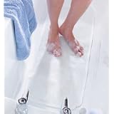 Non Slip Deluxe Bath Mat - White
