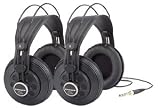 Samson SR850 - 2 Pair Two Professional Studio Reference Headphones