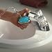 The Blue Dolphin Faucet Fountain (Blue and White) (1.55H x 1.88W x 2.55D)
