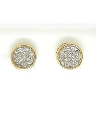 0.50CTW PRINCESS DIAMOND LADIES FASHION INVISIBLE EARRINGS