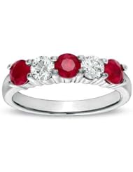 1.26ct tw Ruby and Diamond Ring set in 14k Gold